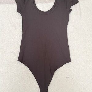 American Eagle Outfitters Dark Brown Bodysuit